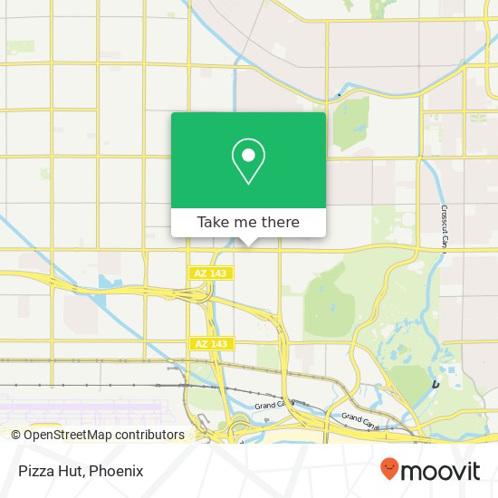 Mapa de Pizza Hut, 4908 E McDowell Rd Phoenix, AZ 85008