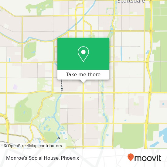 Mapa de Monroe's Social House, 2017 N Scottsdale Rd Scottsdale, AZ 85257