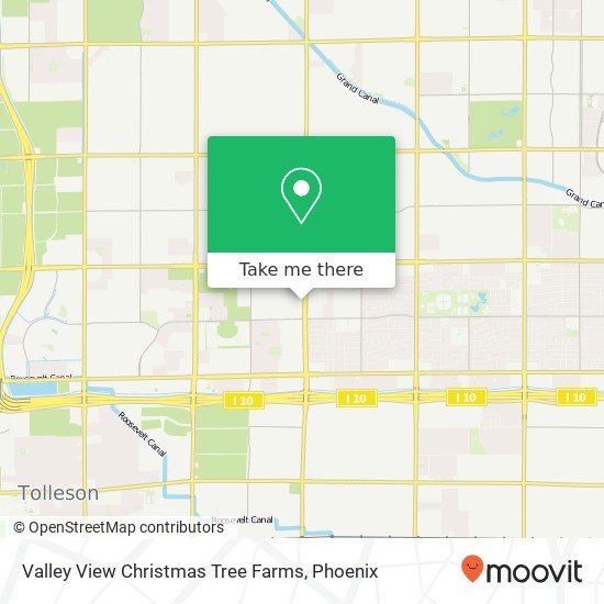 Mapa de Valley View Christmas Tree Farms, 2510 N 75th Ave Phoenix, AZ 85035