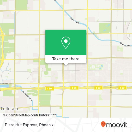 Mapa de Pizza Hut Express, 7409 W Virginia Ave Phoenix, AZ 85035