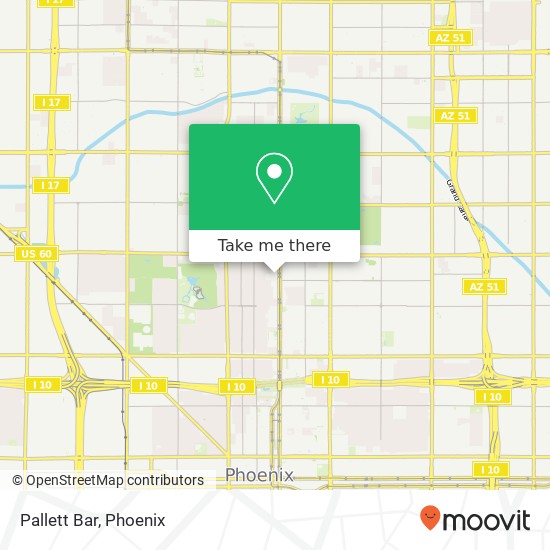 Mapa de Pallett Bar, W Cambridge Ave Phoenix, AZ 85003