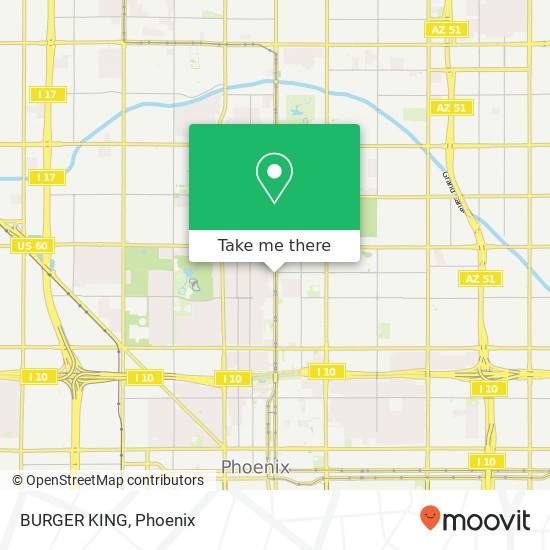 BURGER KING, 2530 N Central Ave Phoenix, AZ 85004 map