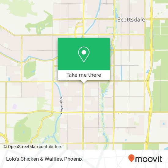 Mapa de Lolo's Chicken & Waffles, 2765 N Scottsdale Rd Scottsdale, AZ 85257