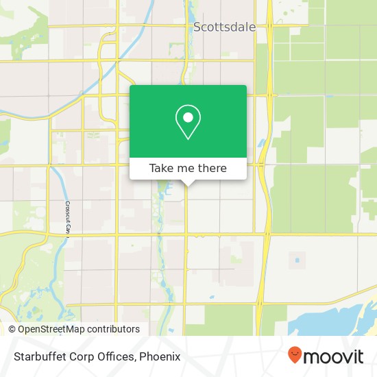 Mapa de Starbuffet Corp Offices, 2501 N Hayden Rd Scottsdale, AZ 85257