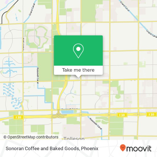 Mapa de Sonoran Coffee and Baked Goods, 9140 W Thomas Rd Phoenix, AZ 85037