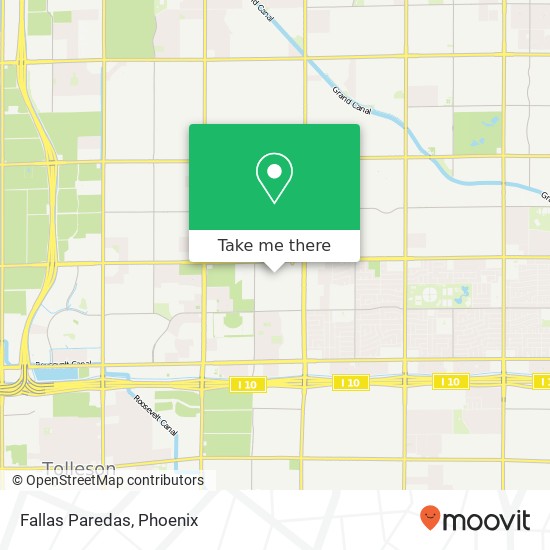 Mapa de Fallas Paredas, Phoenix, AZ 85035