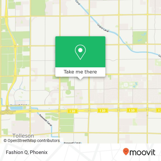 Mapa de Fashion Q, Phoenix, AZ 85035