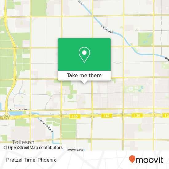 Mapa de Pretzel Time, Phoenix, AZ 85035