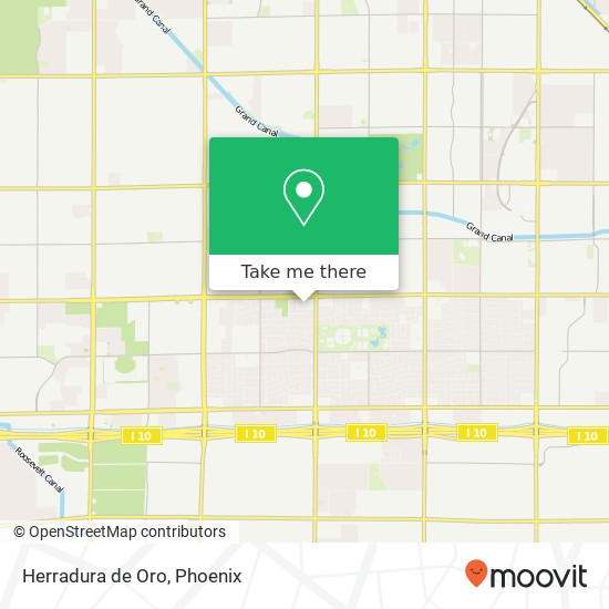 Mapa de Herradura de Oro, 6719 W Thomas Rd Phoenix, AZ 85033