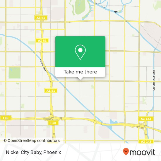 Mapa de Nickel City Baby, 2802 E Thomas Rd Phoenix, AZ 85016