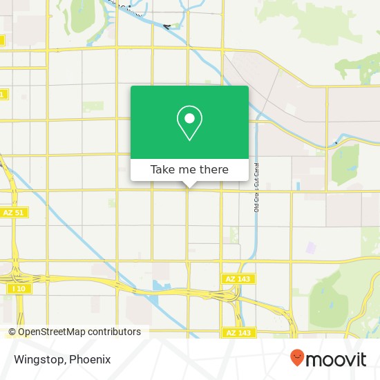 Mapa de Wingstop, 4041 E Thomas Rd Phoenix, AZ 85018