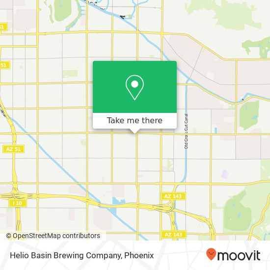 Mapa de Helio Basin Brewing Company, 3935 E Thomas Rd Phoenix, AZ 85018