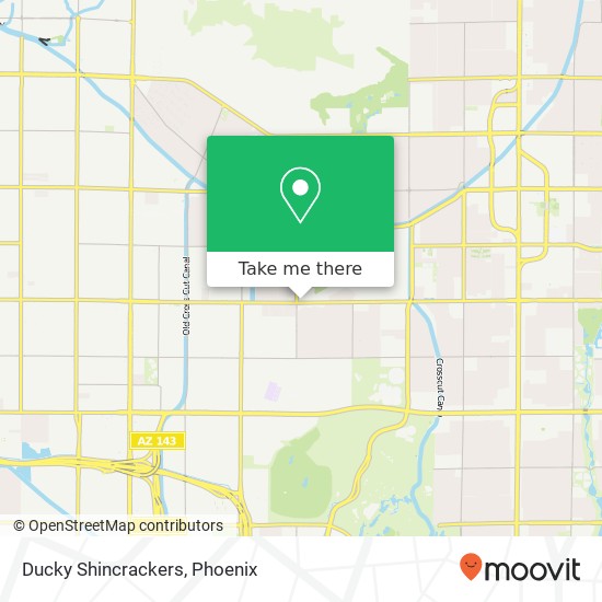 Mapa de Ducky Shincrackers, 5618 E Thomas Rd Phoenix, AZ 85018