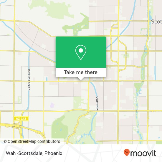 Mapa de Wah -Scottsdale, 6240 E Thomas Rd Scottsdale, AZ 85251