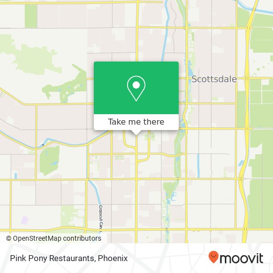 Mapa de Pink Pony Restaurants, 3831 N Scottsdale Rd Scottsdale, AZ 85251