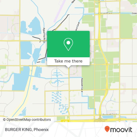 Mapa de BURGER KING, 3940 N 107th Ave Avondale, AZ 85392