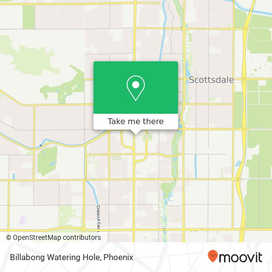 Mapa de Billabong Watering Hole, 7217 E Main St Scottsdale, AZ 85251