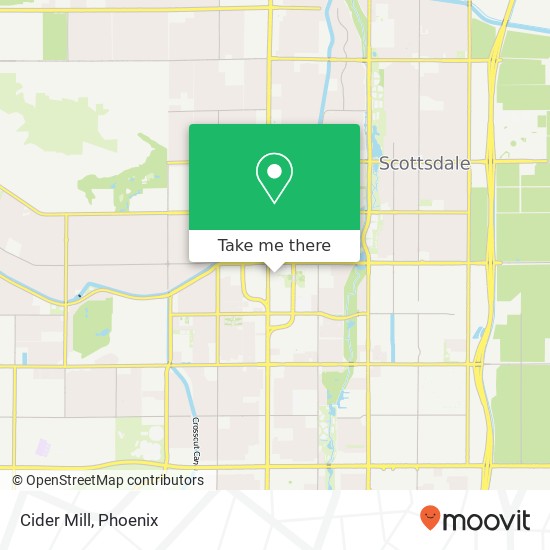 Mapa de Cider Mill, 7240 E Main St Scottsdale, AZ 85251