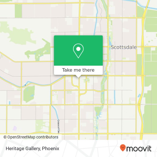 Mapa de Heritage Gallery, 7190 E Main St Scottsdale, AZ 85251