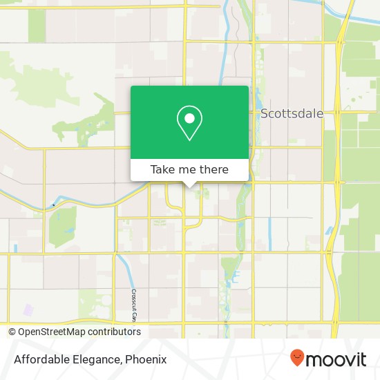 Mapa de Affordable Elegance, 3937 N Brown Ave Scottsdale, AZ 85251