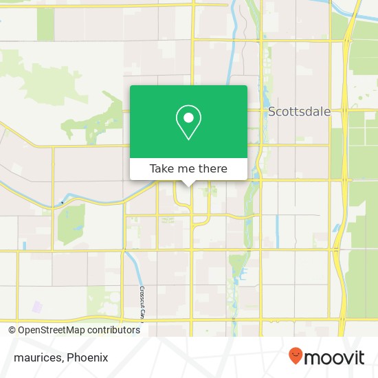 Mapa de maurices, 7165 E Main St Scottsdale, AZ 85251