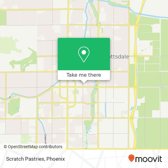 Mapa de Scratch Pastries, 7620 E Indian School Rd Scottsdale, AZ 85251