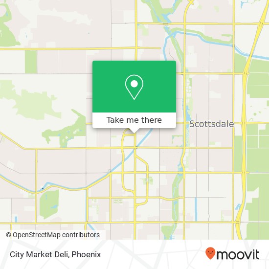 Mapa de City Market Deli, 4800 N Scottsdale Rd Scottsdale, AZ 85251