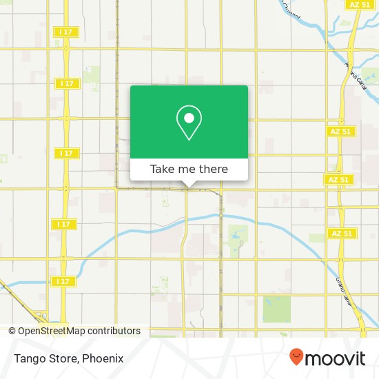 Mapa de Tango Store, 660 W Camelback Rd Phoenix, AZ 85013