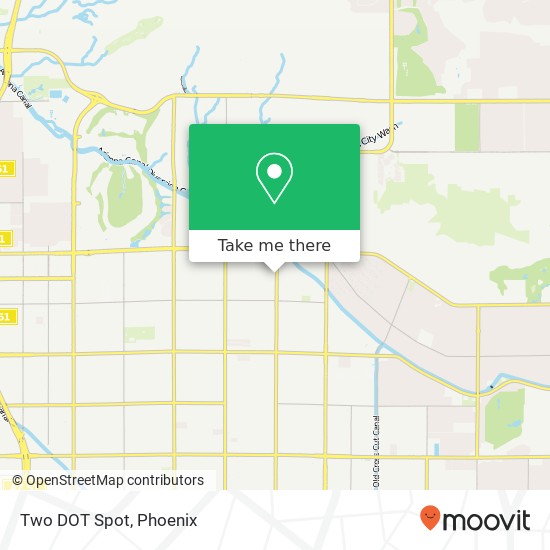 Mapa de Two DOT Spot, 4656 N 40th St Phoenix, AZ 85018