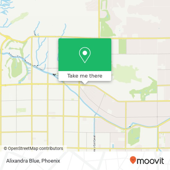 Mapa de Alixandra Blue, 4424 E Camelback Rd Phoenix, AZ 85018