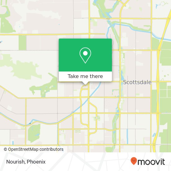 Mapa de Nourish, 7147 E Rancho Vista Dr Scottsdale, AZ 85251