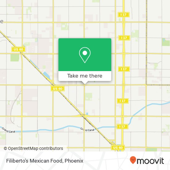 Filiberto's Mexican Food, 3433 W Camelback Rd Phoenix, AZ 85017 map