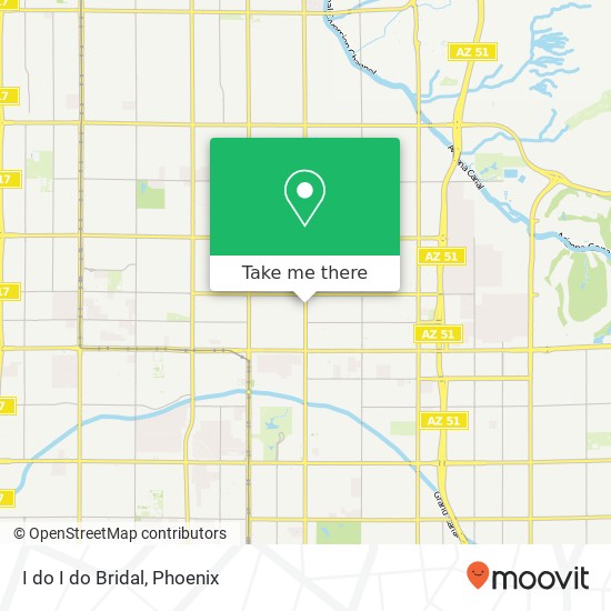 Mapa de I do I do Bridal, 5310 N 7th St Phoenix, AZ 85014