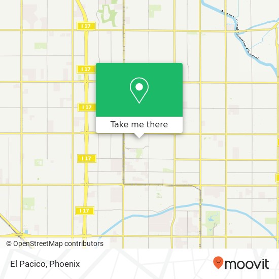 Mapa de El Pacico, Phoenix, AZ 85015