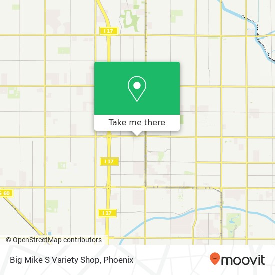 Mapa de Big Mike S Variety Shop, 2005 W Bethany Home Rd Phoenix, AZ 85015