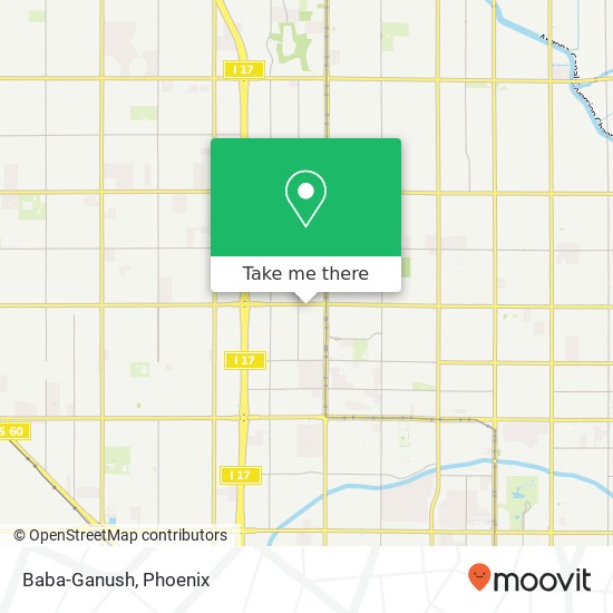 Mapa de Baba-Ganush, 2019 W Bethany Home Rd Phoenix, AZ 85015