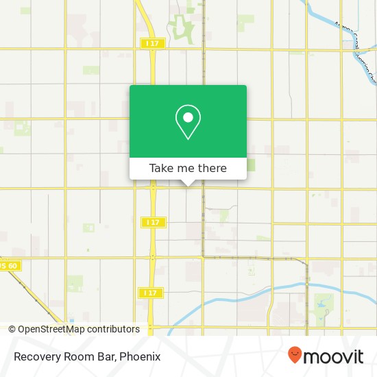 Mapa de Recovery Room Bar, 2027 W Bethany Home Rd Phoenix, AZ 85015