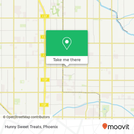 Mapa de Hunny Sweet Treats, W Bethany Home Rd Phoenix, AZ 85015