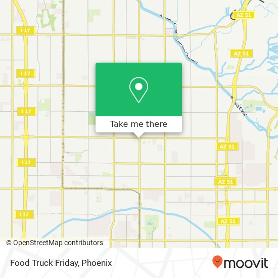 Mapa de Food Truck Friday, N Central Ave Phoenix, AZ 85012