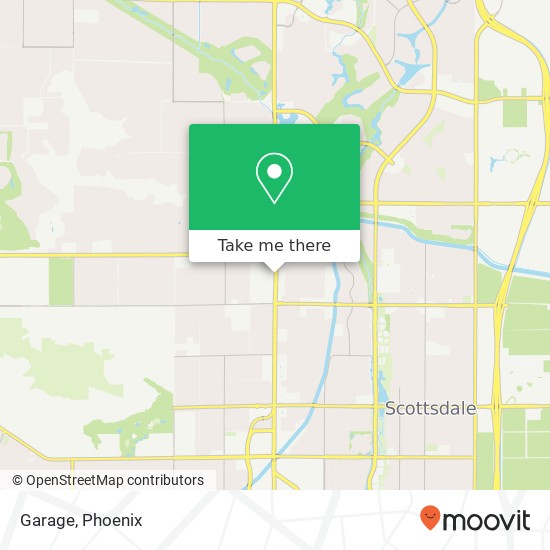 Mapa de Garage, 6166 N Scottsdale Rd Paradise Valley, AZ 85253