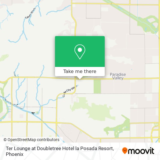 Mapa de Ter Lounge at Doubletree Hotel la Posada Resort