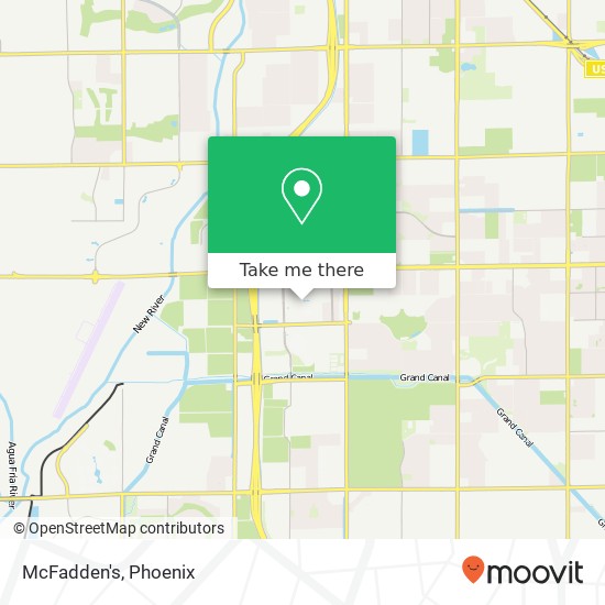 Mapa de McFadden's, 9425 W Coyotes Blvd Glendale, AZ 85305