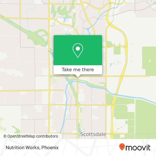 Mapa de Nutrition Works, 6941 N Hayden Rd Scottsdale, AZ 85250