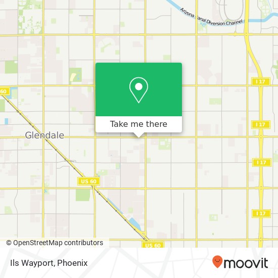 Mapa de Ils Wayport, 4401 W Glendale Ave Glendale, AZ 85301