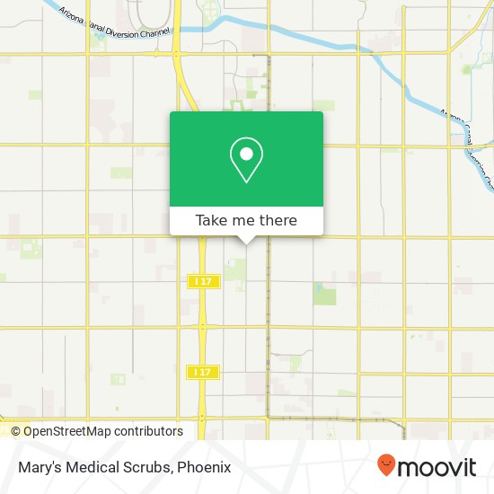 Mapa de Mary's Medical Scrubs, 6801 N 21st Ave Phoenix, AZ 85015