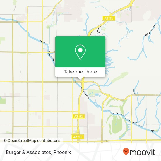 Mapa de Burger & Associates, 1801 E Cactus Wren Dr Phoenix, AZ 85020