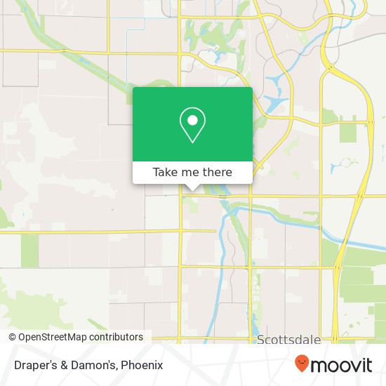 Mapa de Draper's & Damon's, 7001 N Scottsdale Rd Scottsdale, AZ 85253