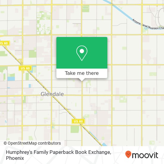 Mapa de Humphrey's Family Paperback Book Exchange