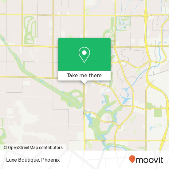 Mapa de Luxe Boutique, 8787 N Scottsdale Rd Paradise Valley, AZ 85253