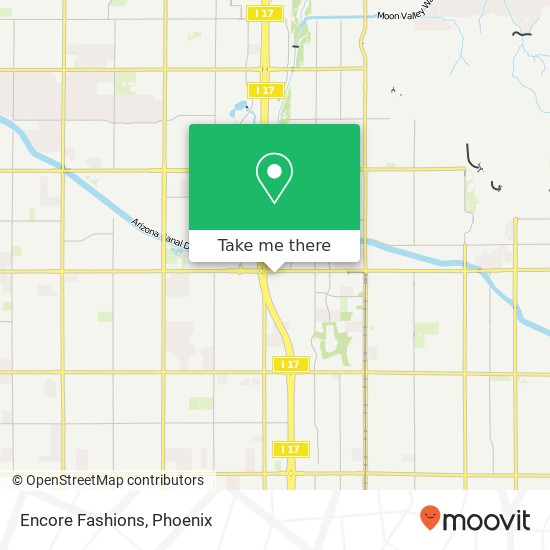 Mapa de Encore Fashions, 2601 W Dunlap Ave Phoenix, AZ 85021